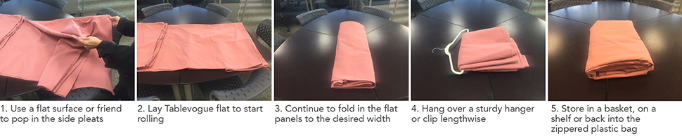 How to fold your Tablevogue fitted table cover