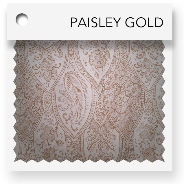 click here for paisley gold colored tablevogues